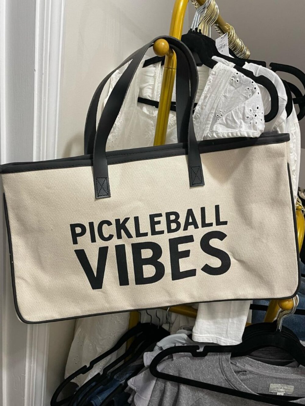 Canvas Tote - Pickleball Vibes - Picture 5 of 5